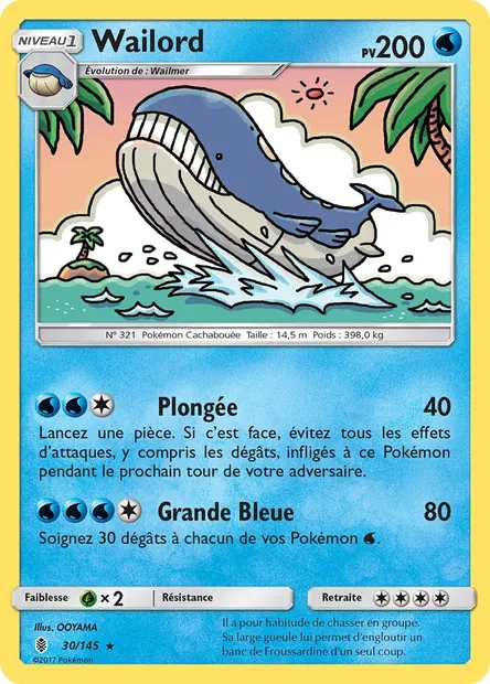 Wailord, carte Pokémon GRI 30 — extension Gardiens Ascendants