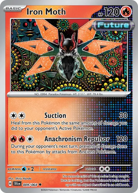 Iron Moth, Pokémon card SFA 009 — Shrouded Fable set