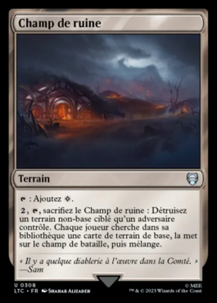 Champ de ruine, carte Magic LTC 308 — extension Tales of Middle-earth Commander