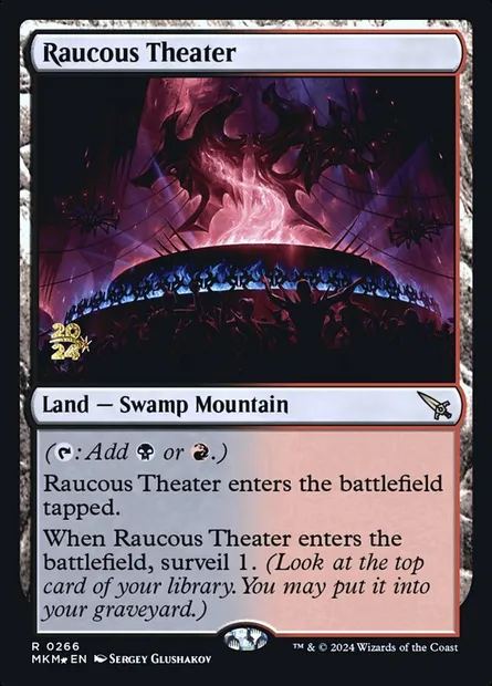 Raucous Theater, Magic card PMKM 266s — Murders at Karlov Manor Promos set