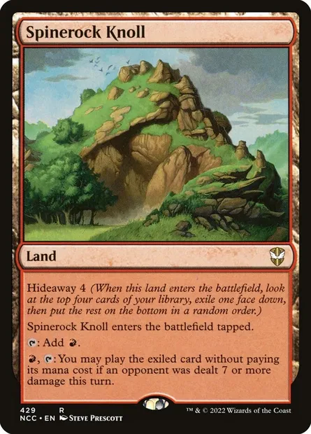 Spinerock Knoll, Magic card NCC 429 — New Capenna Commander set