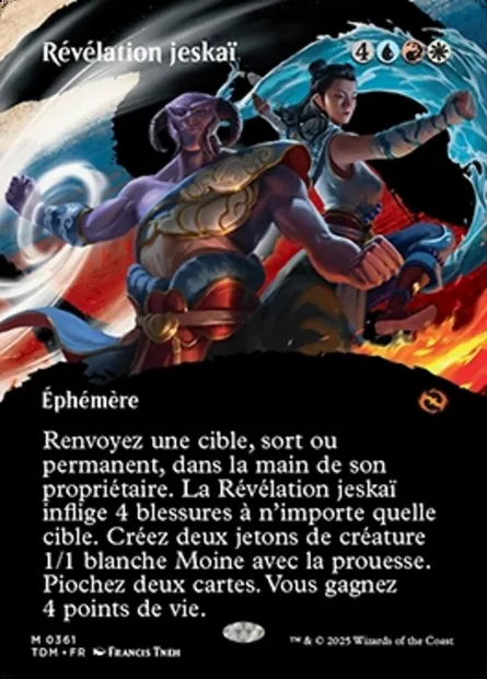 Révélation jeskaï, carte Magic TDM 361 — extension Tarkir: Dragonstorm