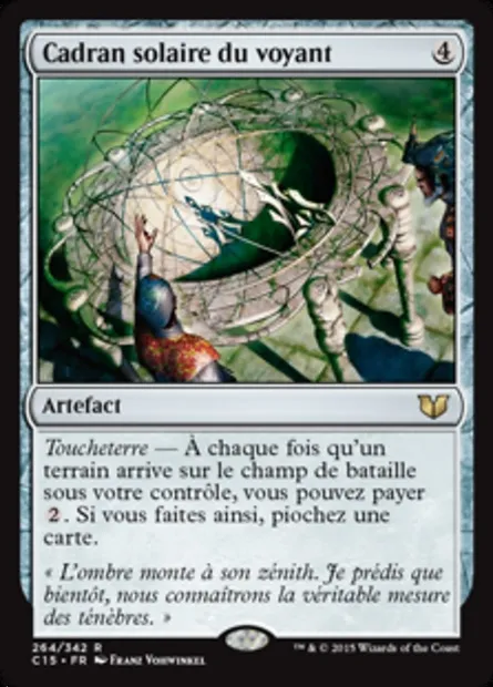 Cadran solaire du voyant, carte Magic C15 264 — extension Commander 2015