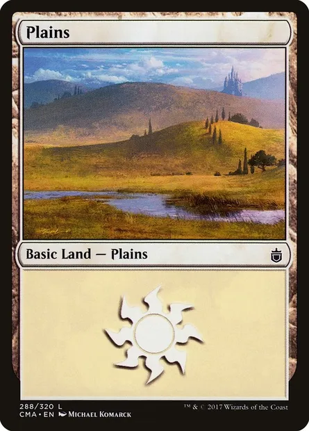 Plains, Magic card CMA 288 — Commander Anthology set