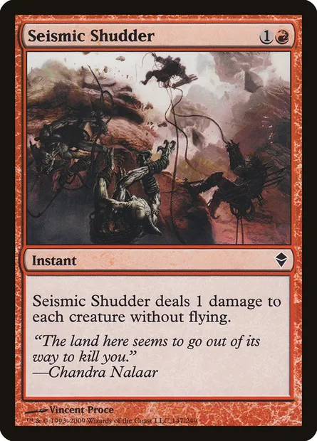 Seismic Shudder, Magic card ZEN 147 — Zendikar set