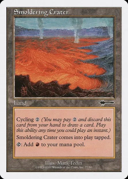 Cratère fumant, carte Magic BTD 77 — extension Beatdown Box Set