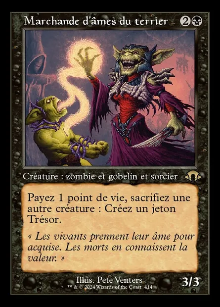Marchande d'âmes du terrier, carte Magic MH3 414 — extension Modern Horizons 3