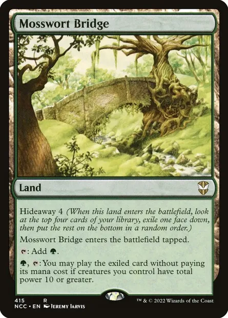 Mosswort Bridge, Magic card NCC 415 — New Capenna Commander set