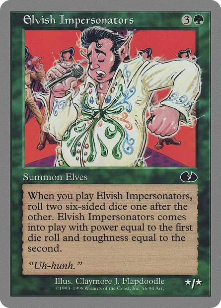 Elvish Impersonators, carte Magic UGL 56 — extension Unglued