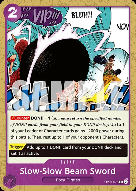 Ramollo Beam Sword, carte One Piece OP07-076 — extension 500 YEARS IN THE FUTURE