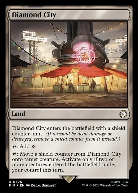 Diamond City, Magic card PIP 675 — Fallout set
