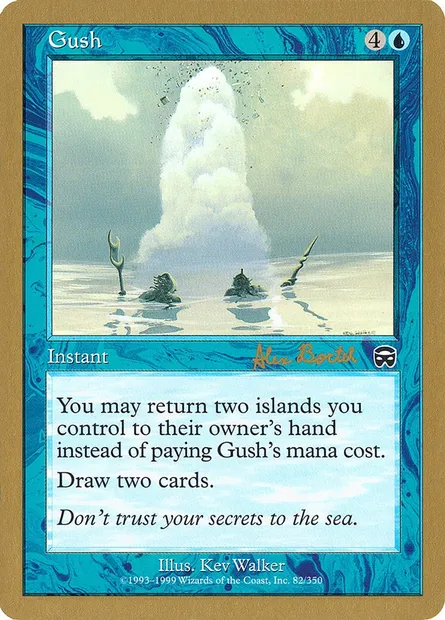 Gush, Magic card WC01 ab82 — World Championship Decks 2001 set