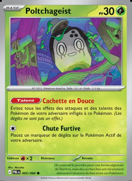 Poltchageist, carte Pokémon PBL 005 — extension Nuit Noire