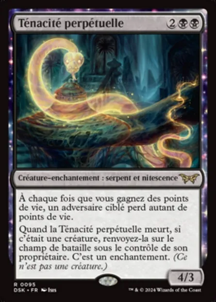 Ténacité perpétuelle, carte Magic DSK 95 — extension Duskmourn: House of Horror