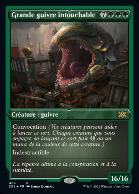 Grande guivre intouchable, carte Magic 2X2 463 — extension Double Masters 2022