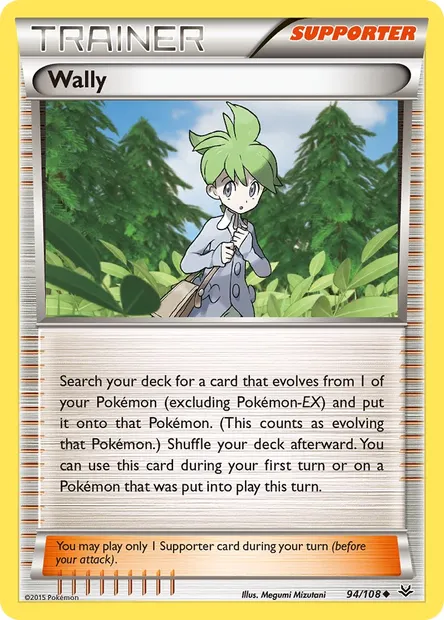 Wally, Pokémon card ROS 94 — Roaring Skies set