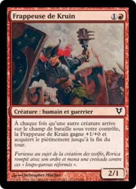 Frappeuse de Kruin, carte Magic AVR 143 — extension Avacyn ressuscitée