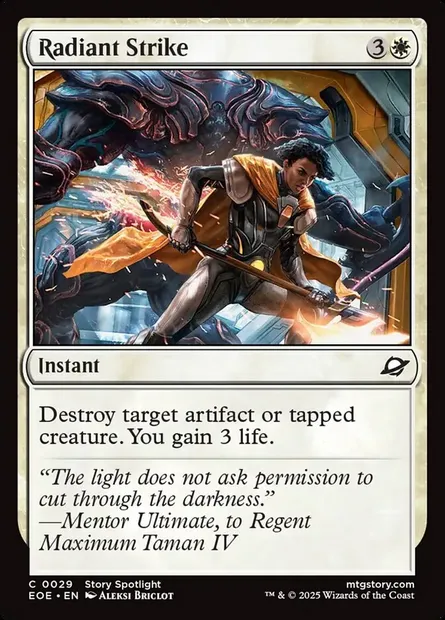 Radiant Strike, Magic card EOE 29 — Edge of Eternities set