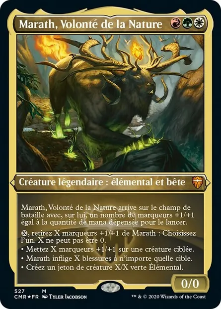 Marath, Volonté de la Nature, carte Magic CMR 527 — extension Commander Legends