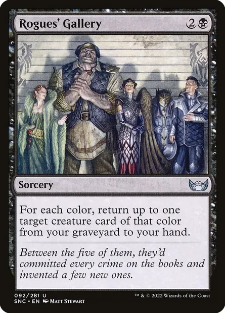 Rogues' Gallery, Magic card SNC 92 — Streets of New Capenna set