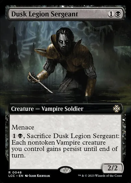 Dusk Legion Sergeant, Magic card LCC 48 — The Lost Caverns of Ixalan Commander set