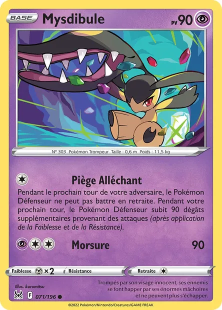 Mysdibule, carte Pokémon LOR 071 — extension Origine Perdue