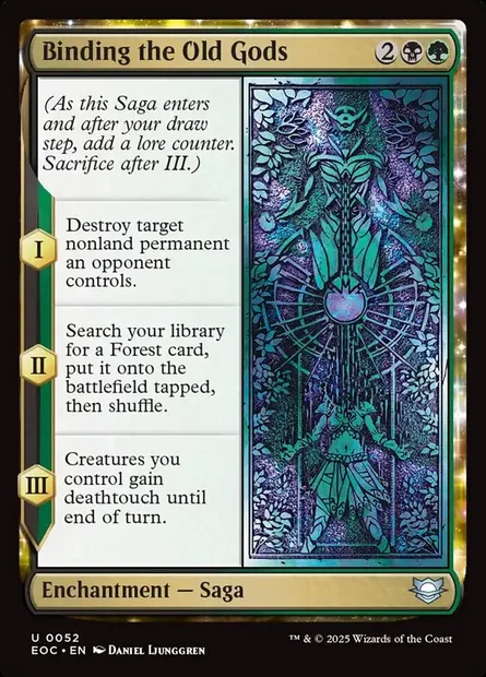 Binding the Old Gods, Magic card EOC 52 — Edge of Eternities Commander set