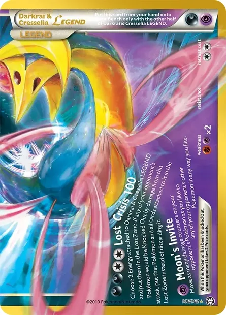 Darkrai & Cresselia LEGEND, Pokémon card 30C CC020 — 30th Celebration set