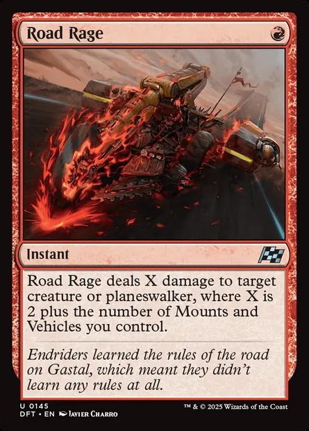 Road Rage, Magic card DFT 145 — Aetherdrift set