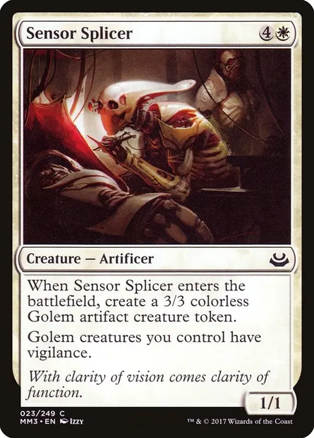 Sensor Splicer, Magic card MM3 23 — Modern Masters 2017 set