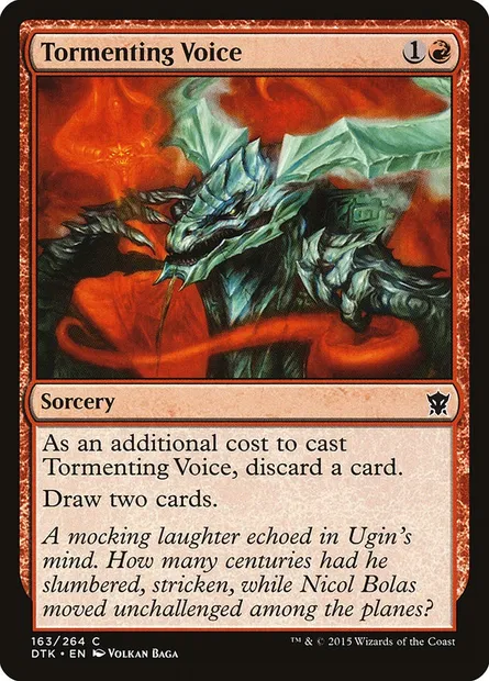 Tormenting Voice, Magic card DTK 163 — Dragons of Tarkir set