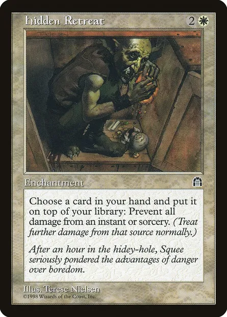 Refuge caché, carte Magic STH 6 — extension Forteresse