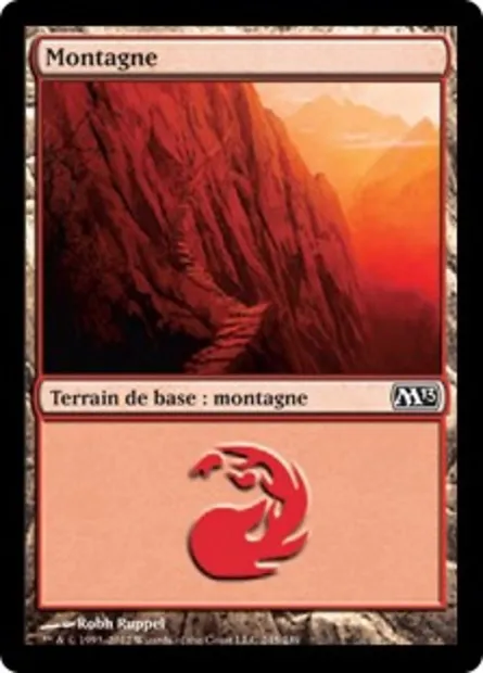 Montagne, carte Magic M13 245 — extension Magic 2013