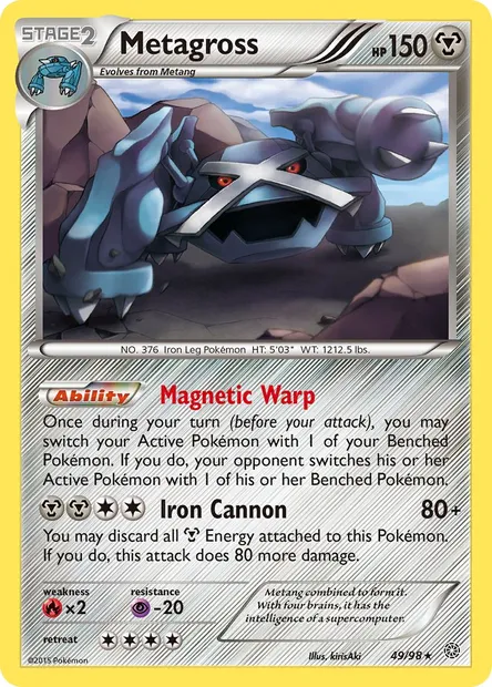Metagross, Pokémon card AOR 49 — Ancient Origins set