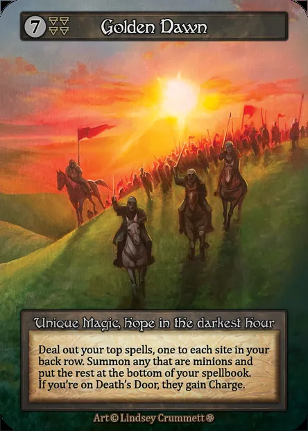 Golden Dawn, carte Sorcery GOT 252 — extension Gothic