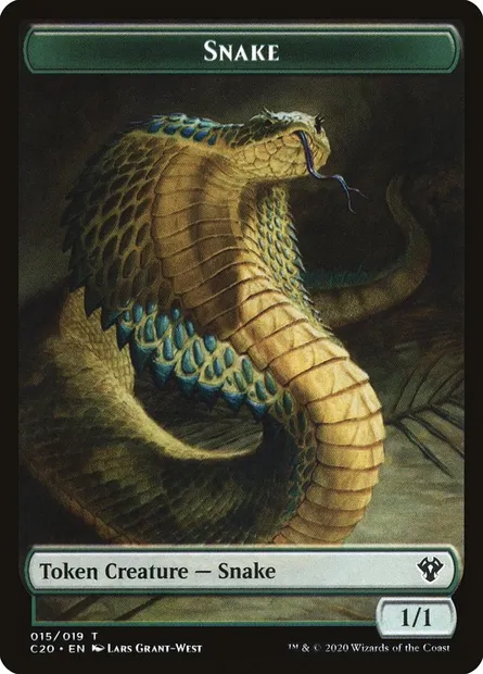 Snake, Magic card TC20 15 — Commander 2020 Tokens set