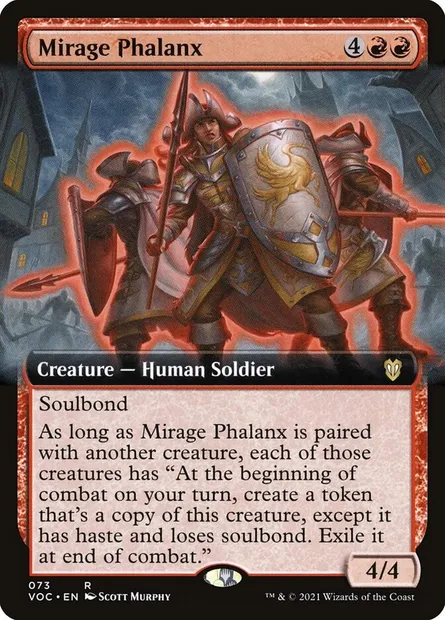 Mirage Phalanx, Magic card VOC 73 — Crimson Vow Commander set