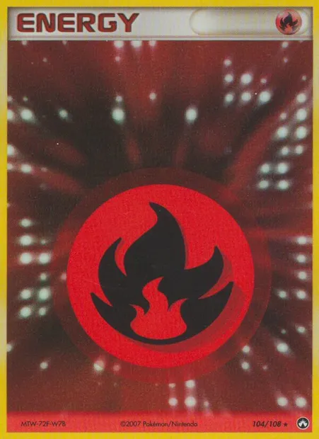 Fire Energy, Pokémon card PK 104 — Power Keepers set
