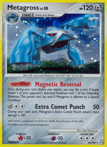 Metagross, Pokémon card LA 10 — Legends Awakened set