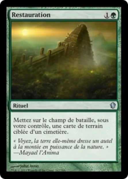 Restauration, carte Magic C13 167 — extension Commander 2013