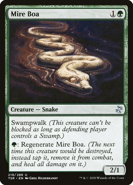 Mire Boa, Magic card TSR 219 — Time Spiral Remastered set
