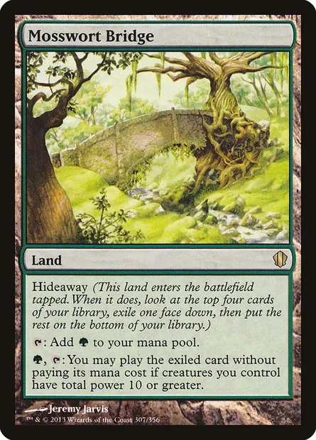 Mosswort Bridge, Magic card C13 307 — Commander 2013 set