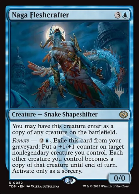 Naga Fleshcrafter, Magic card PTDM 52p — Tarkir: Dragonstorm Promos set