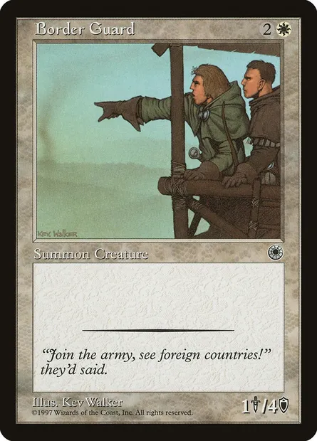 Garde frontière, carte Magic POR 9 — extension Portal