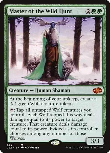Master of the Wild Hunt, Magic card J22 688 — Jumpstart 2022 set