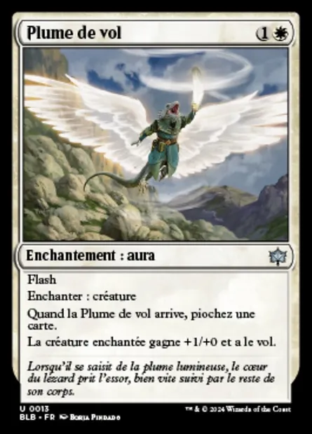 Plume de vol, carte Magic BLB 13 — extension Bloomburrow