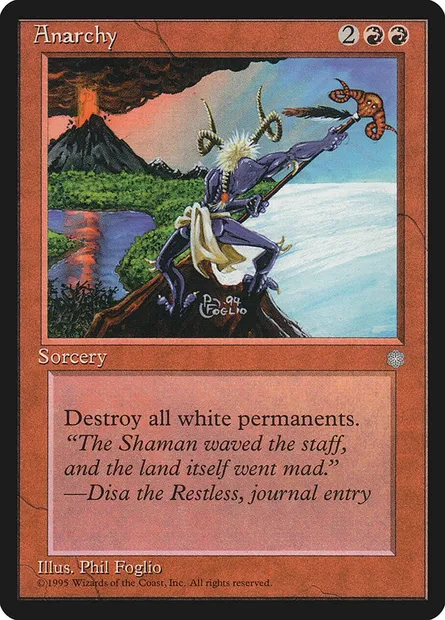 Anarchy, Magic card ICE 170 — Ice Age set