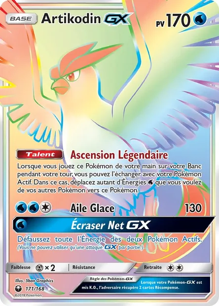 Artikodin GX, carte Pokémon CES 171 — extension Tempête Céleste