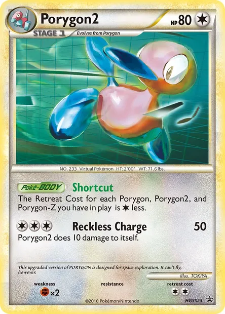 Porygon2, carte Pokémon HGSS 23 — extension Promo HGSS