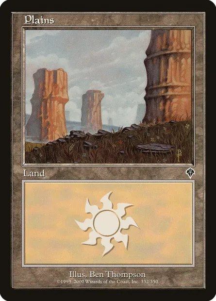 Plaine, carte Magic INV 332 — extension Invasion